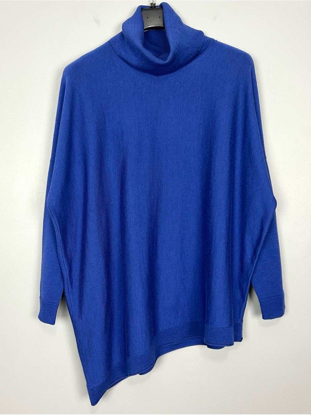 Eileen Fisher Merino Wool Tunic Sweater Women’s Size XL Asymmetrical Cowl Neck